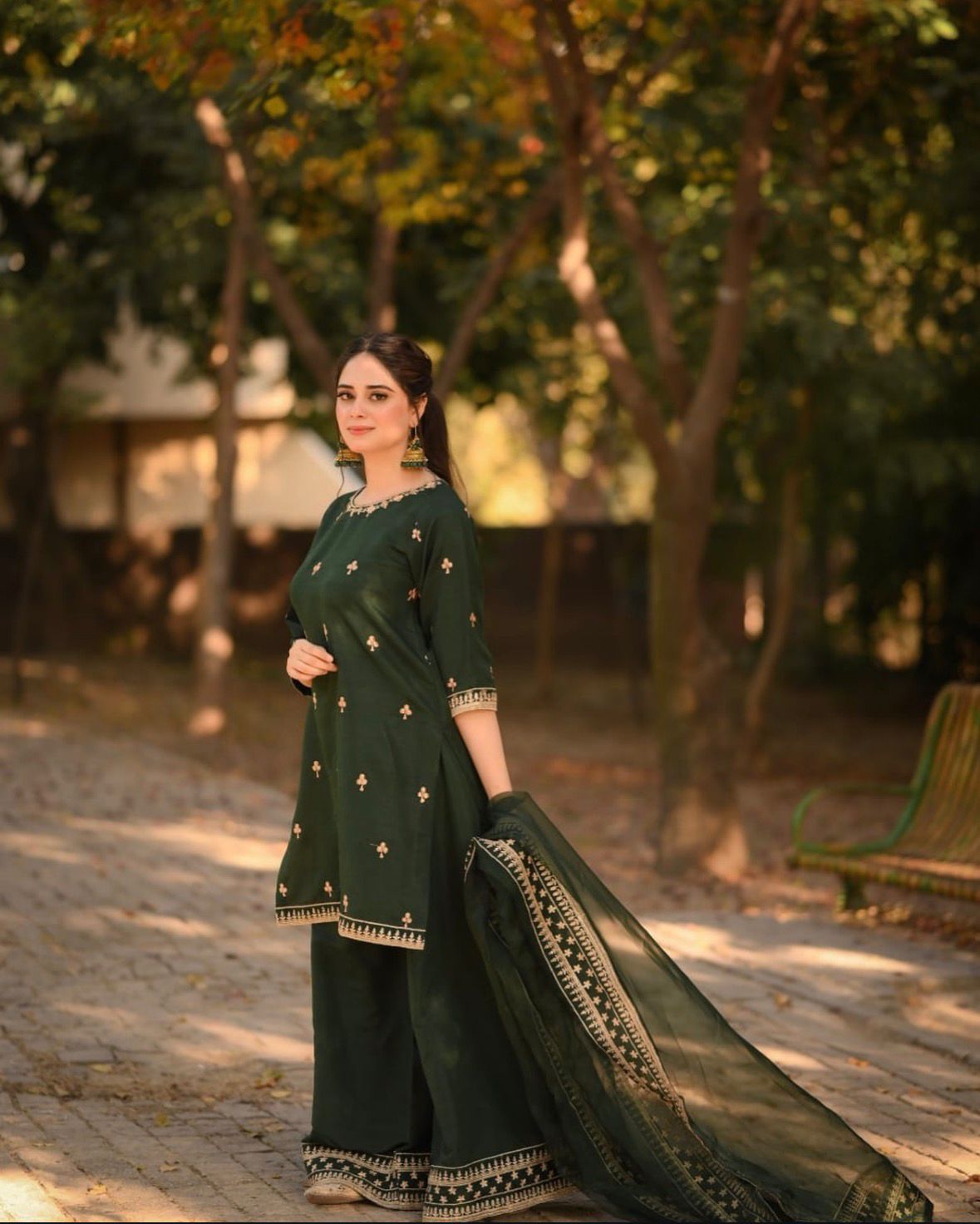 Green Kathaan SIlk Formal Fit