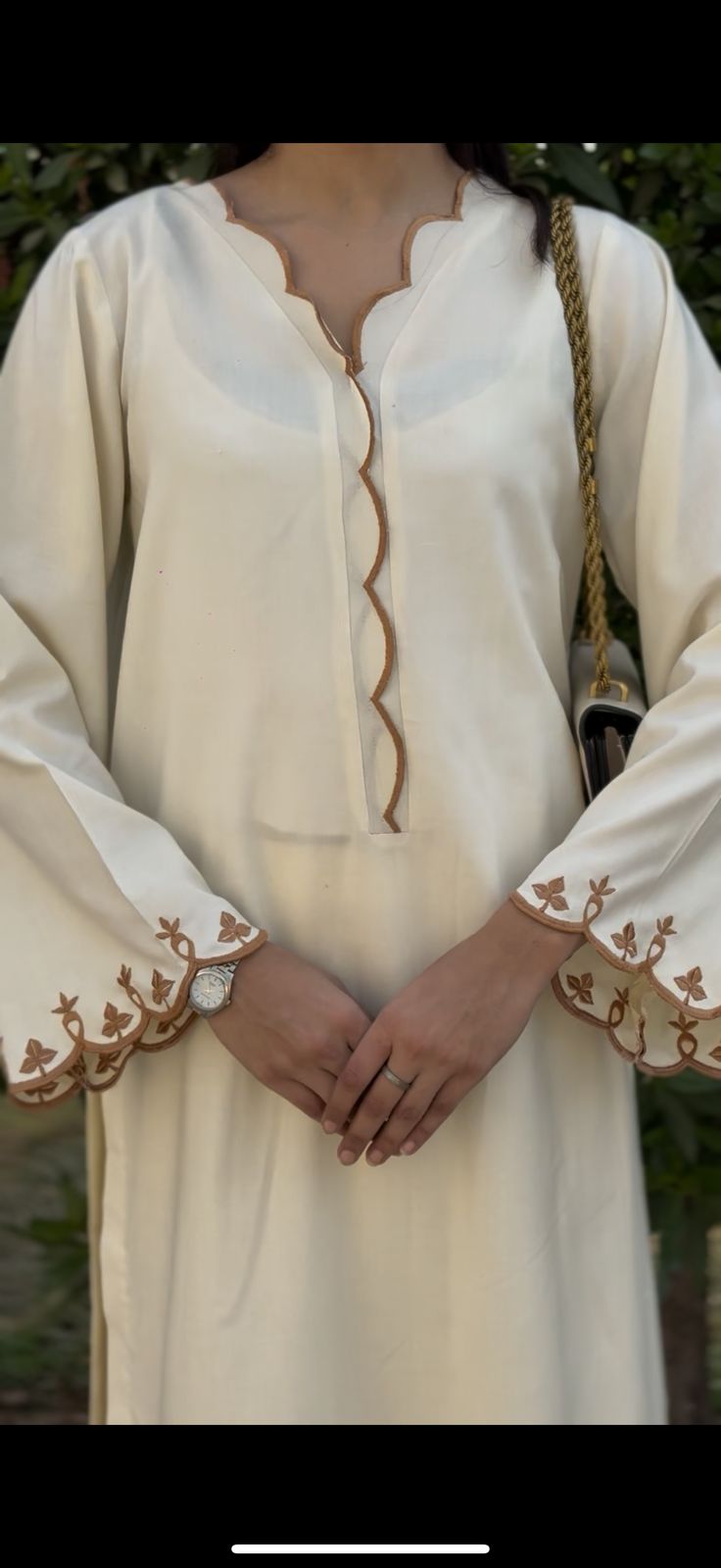 2 piece cutwork long shirt coord set