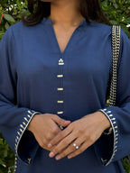 2 Piece Night Blue Coord Set