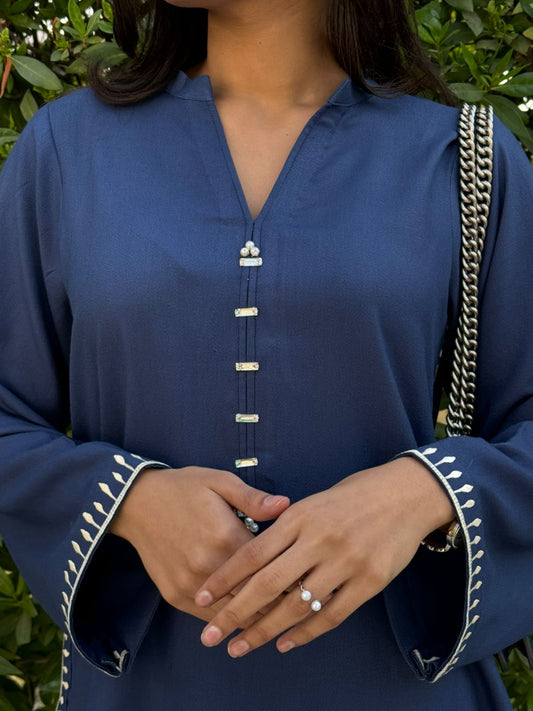 2 Piece Night Blue Coord Set